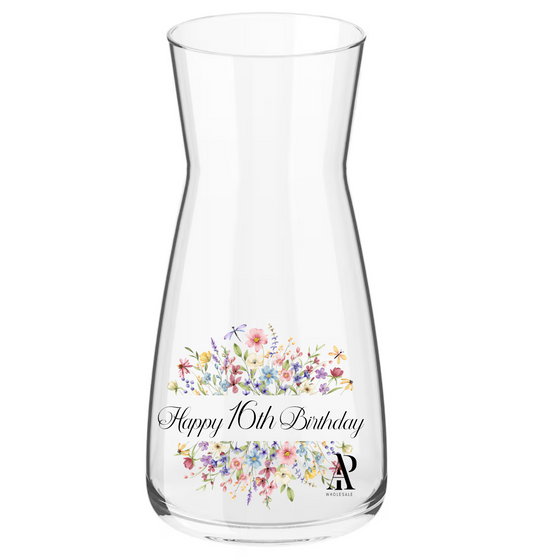 Birthday Glass Vases