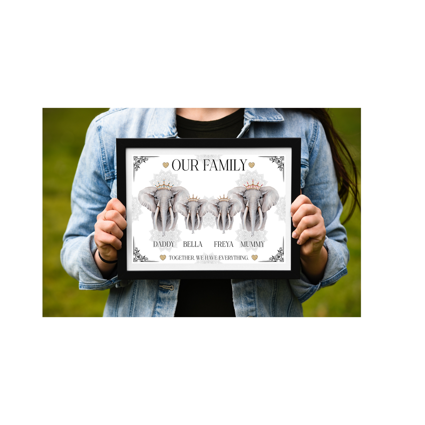 Elephant Family Prints