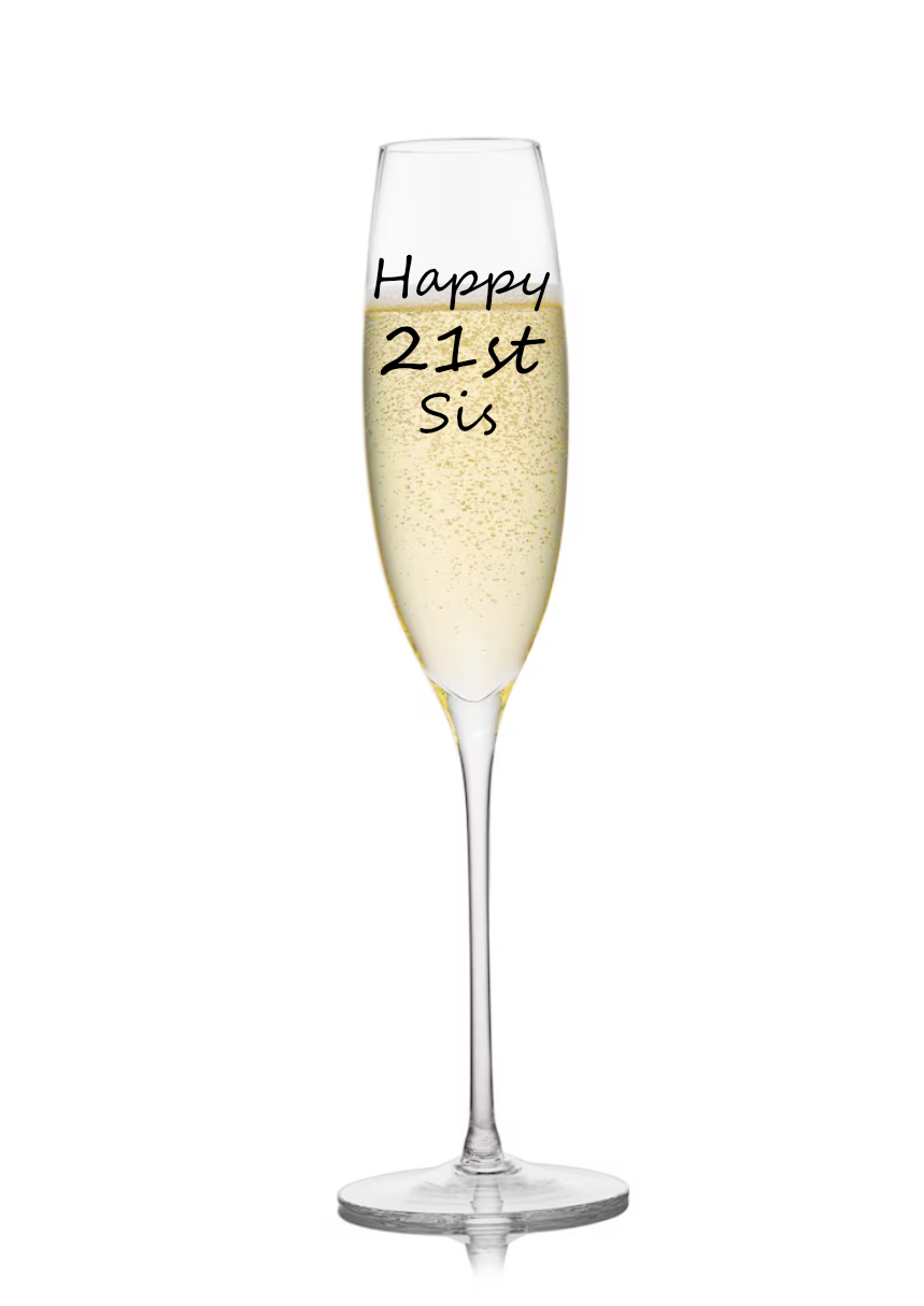 Personalised Champagne Flute