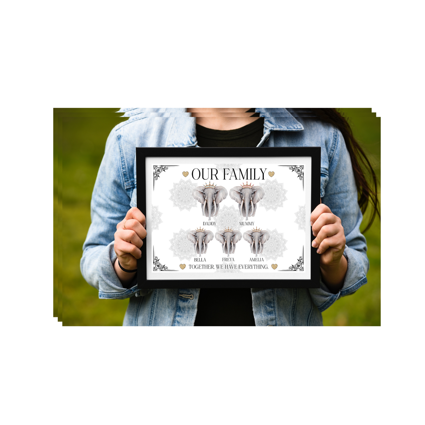 Elephant Family Prints