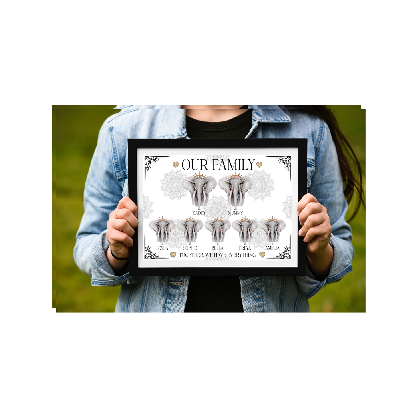 Elephant Family Prints