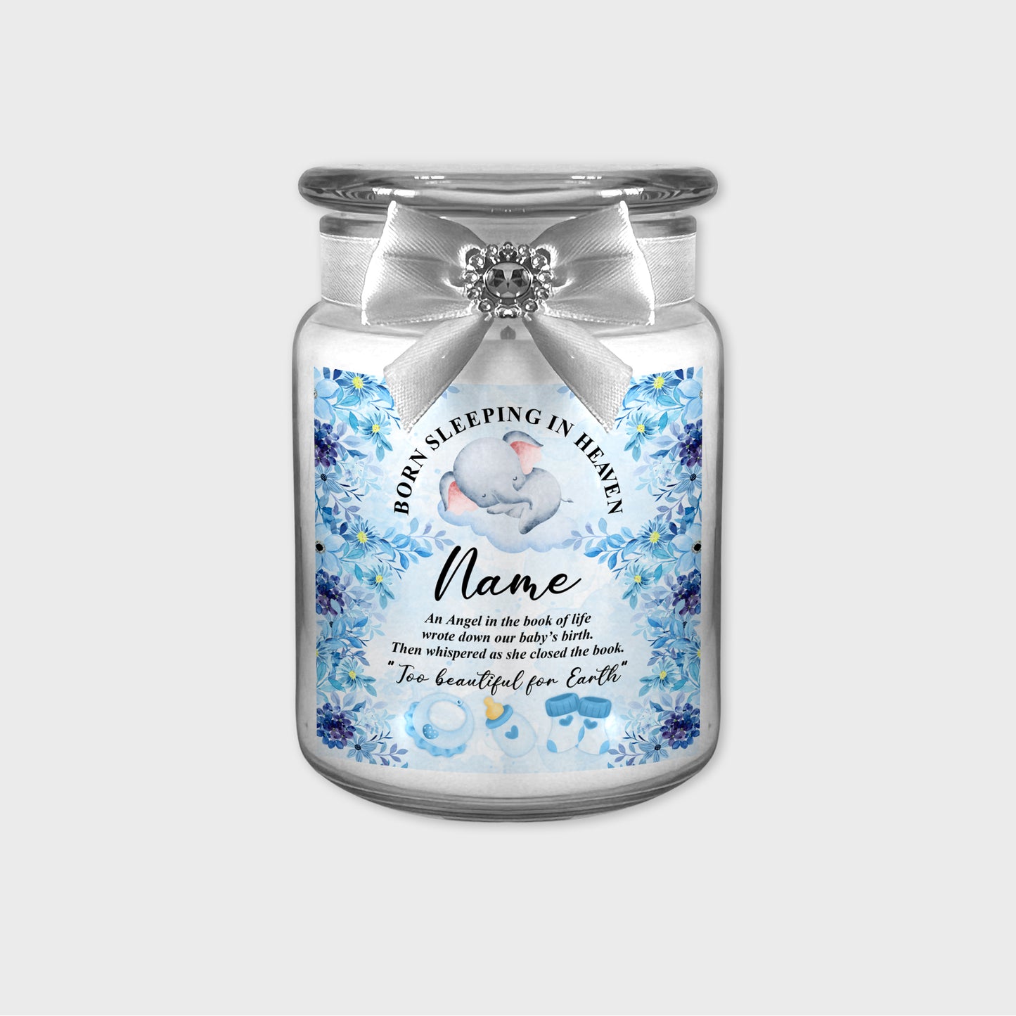 Baby Angel Memorial Keepsake Candle