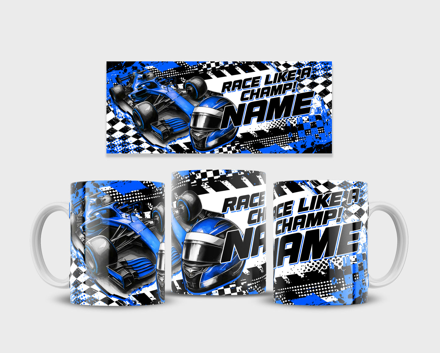 Racing Champ Tumbler or Mug