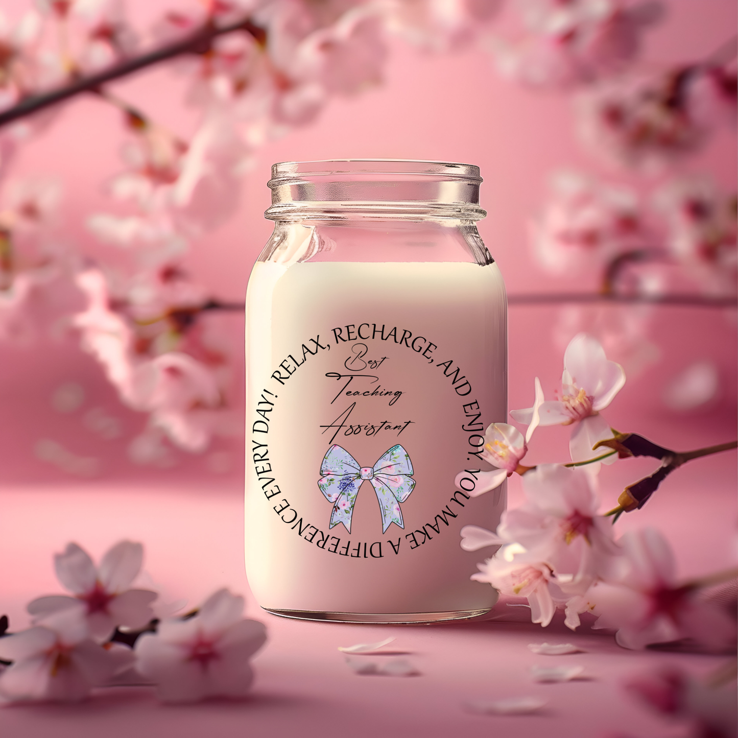 Teacher Candle/Vase UV Decals