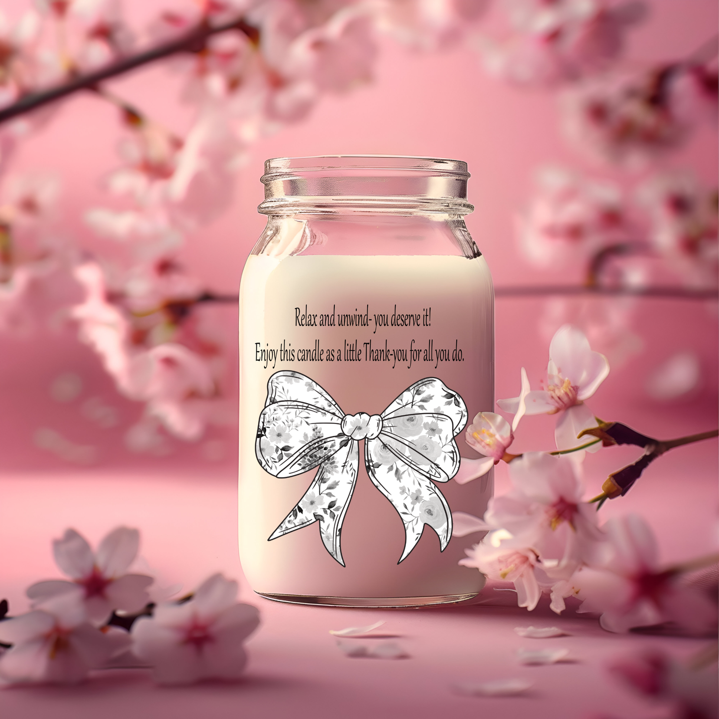 Teacher Candle/Vase UV Decals