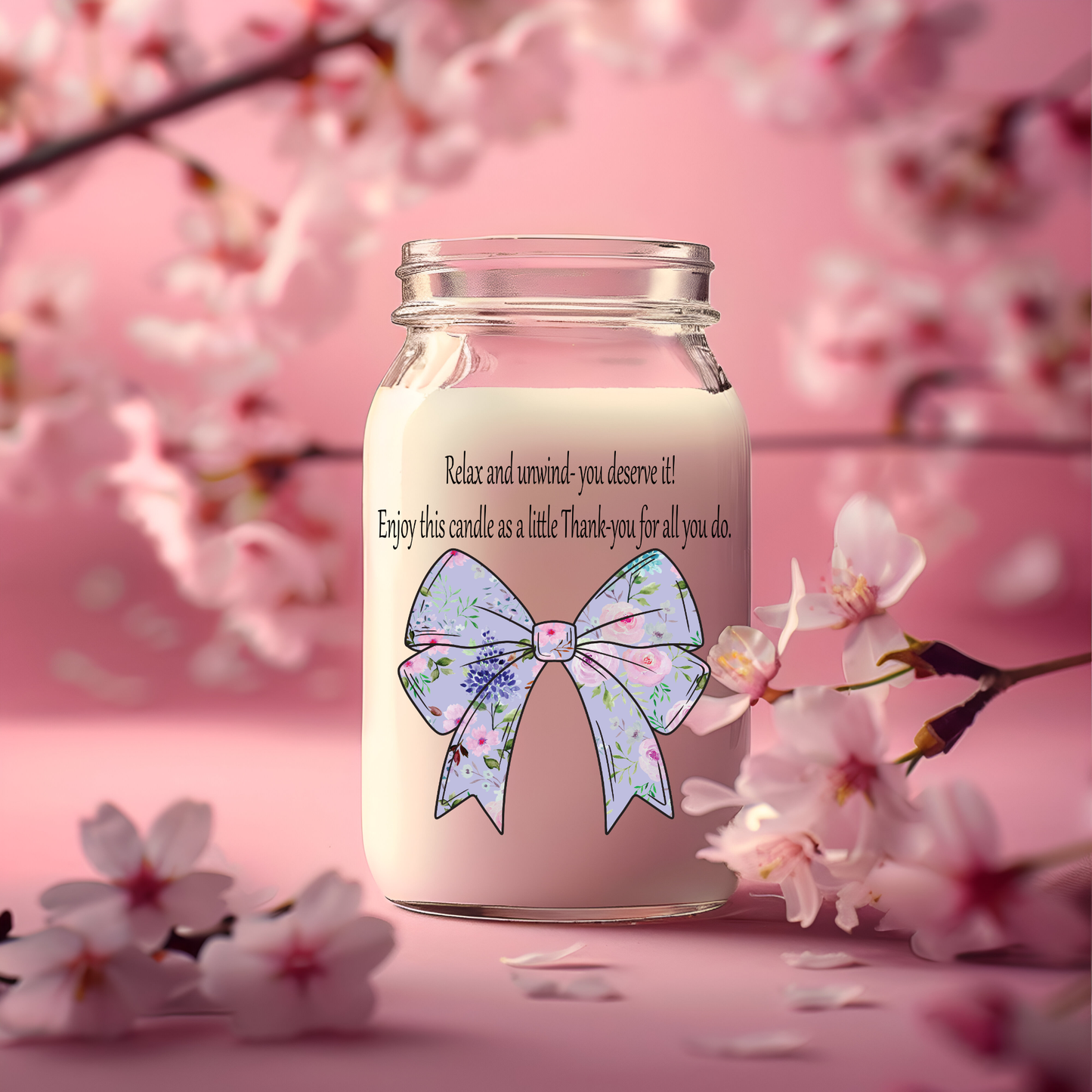 Teacher Candle/Vase UV Decals