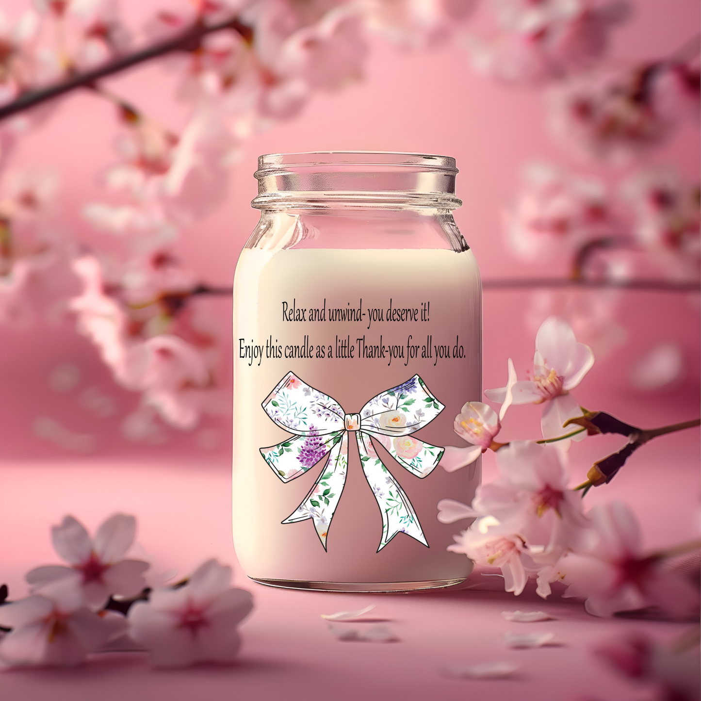 Teacher Candle/Vase UV Decals
