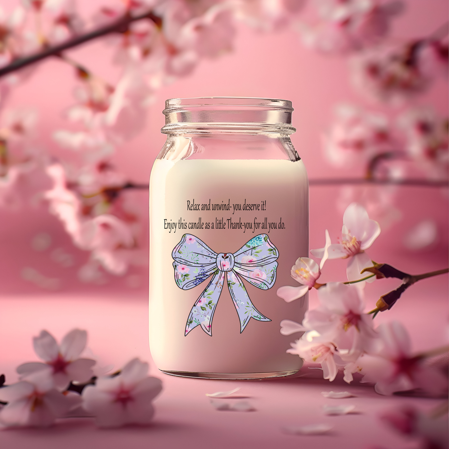 Teacher Candle/Vase UV Decals