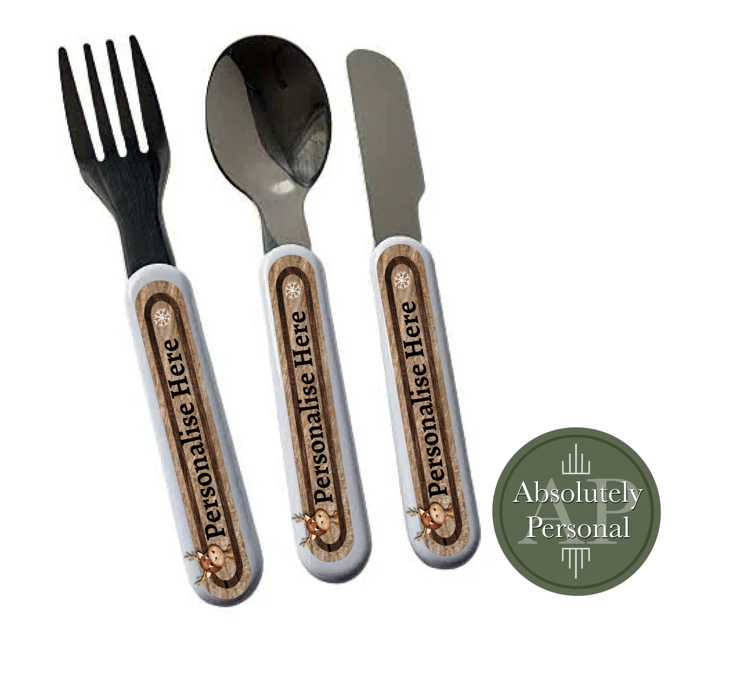 Children's Personalised Christmas Cutlery