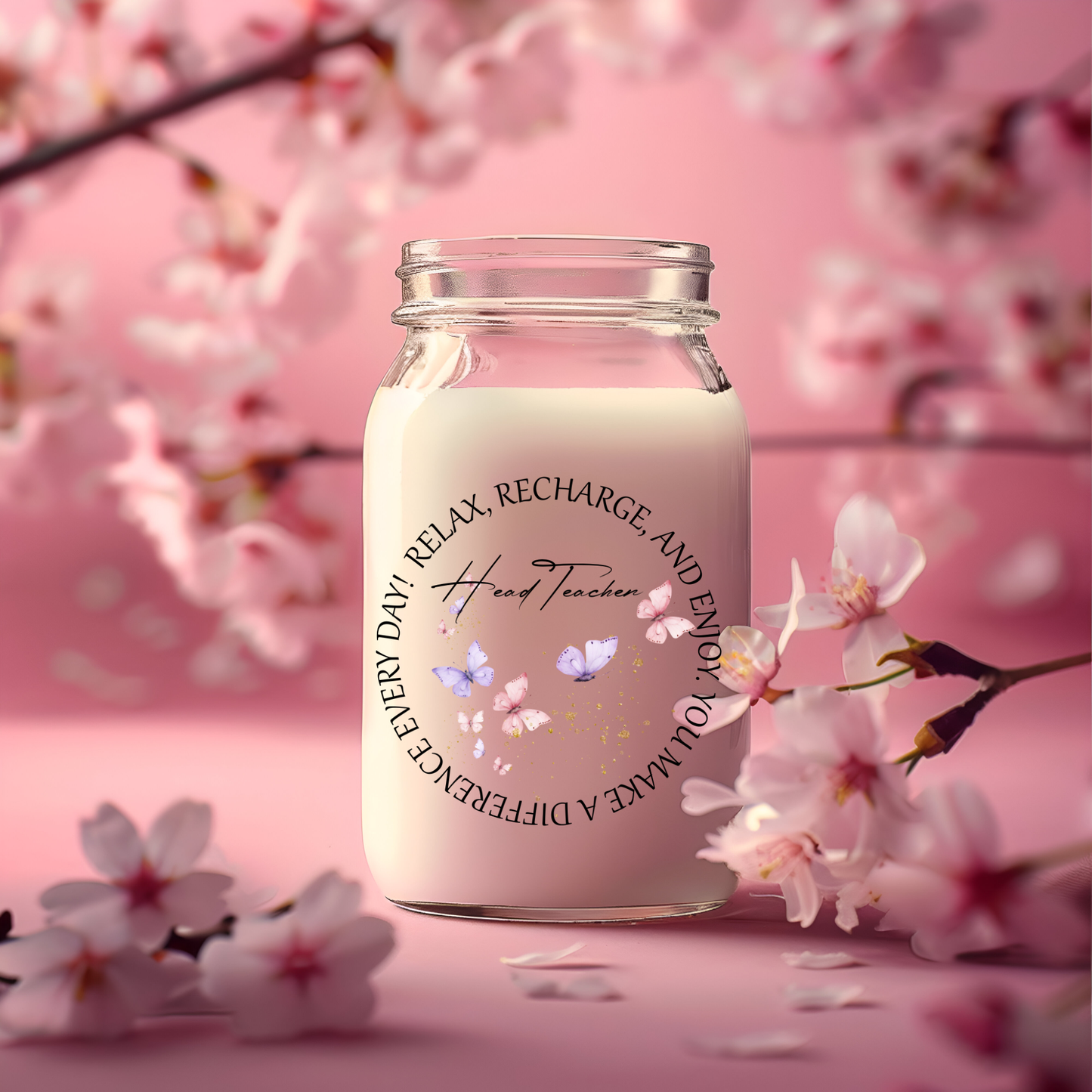 Teacher Candle/Vase UV Decals