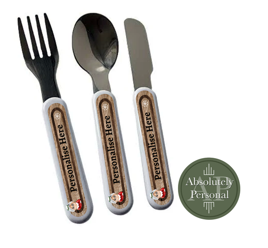 Children's Personalised Christmas Cutlery