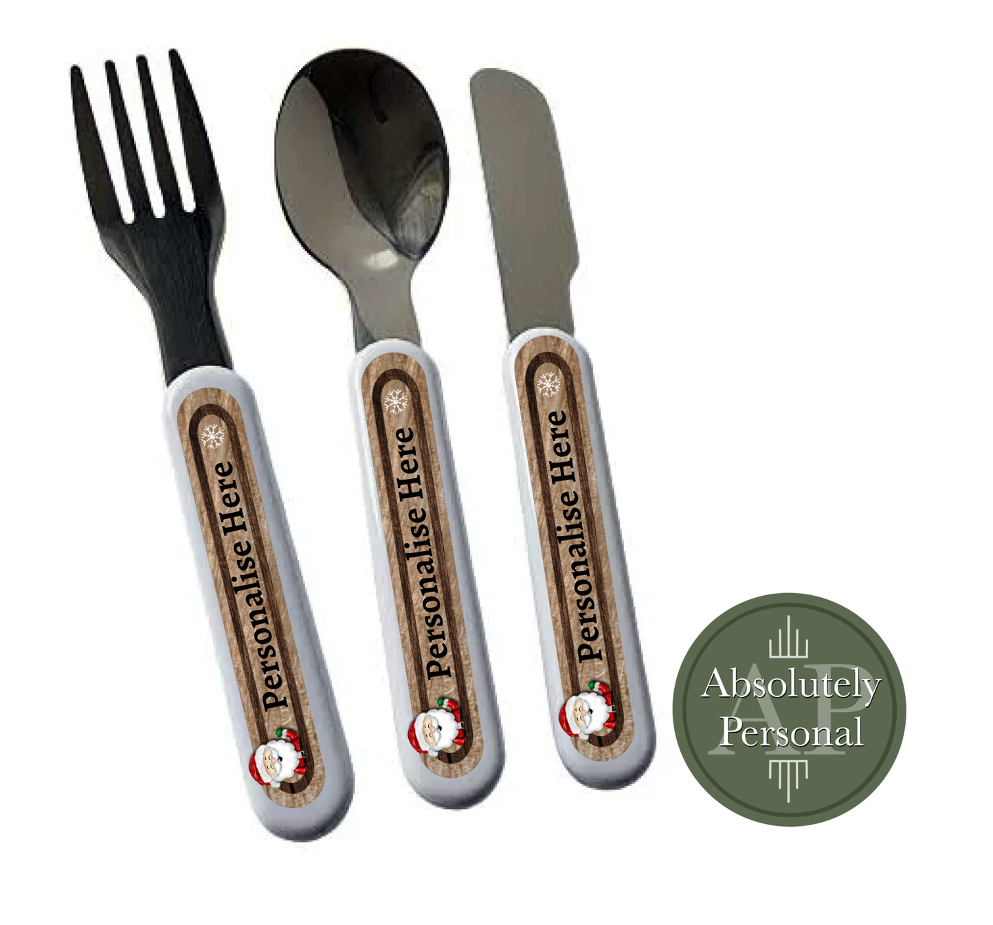 Children's Personalised Christmas Cutlery
