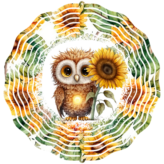 Owl wind spinner