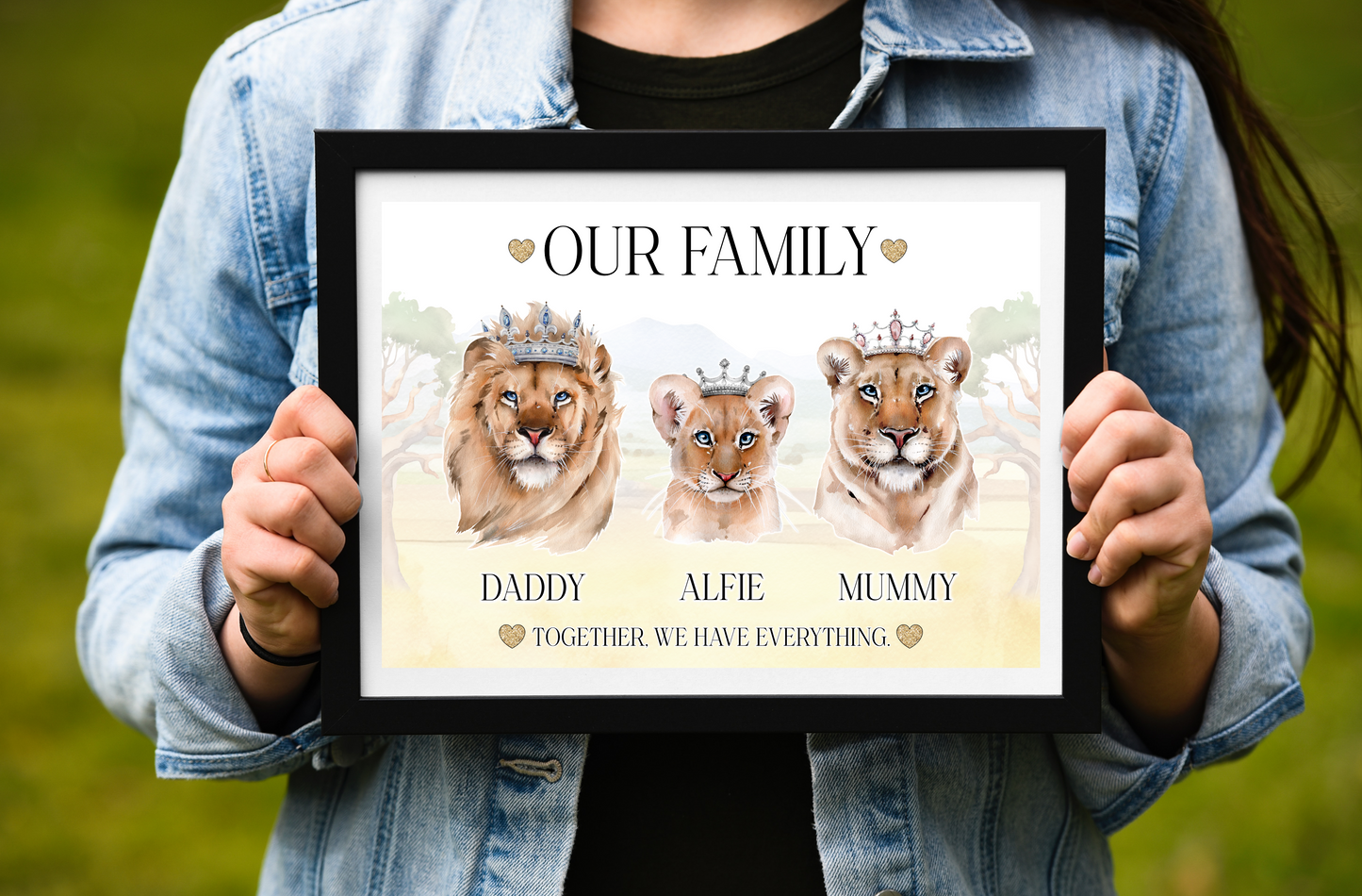 Pride of Lions family print