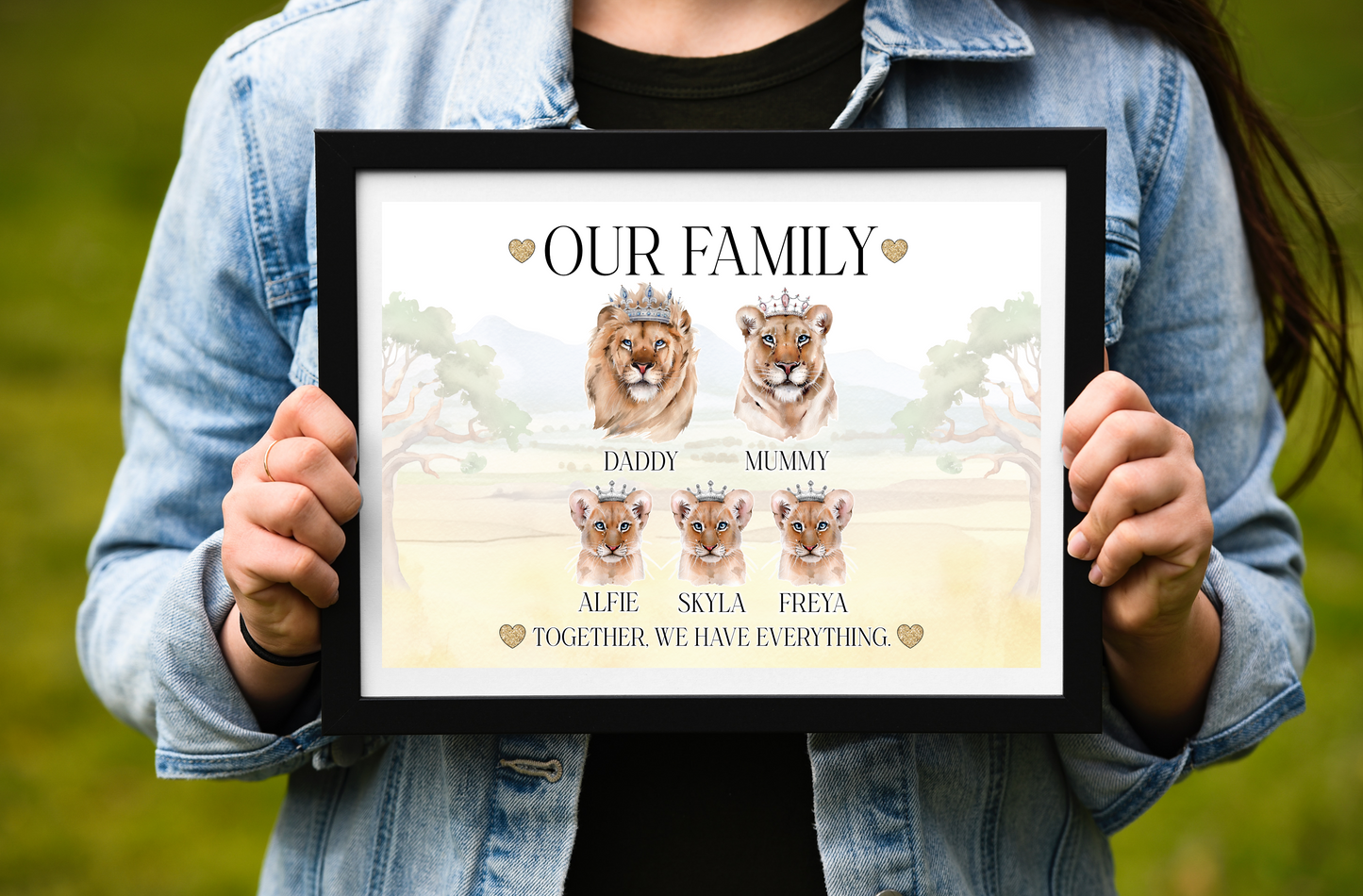 Pride of Lions family print