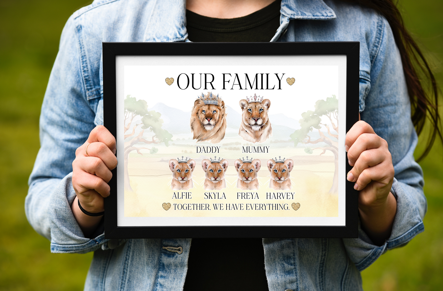 Pride of Lions family print