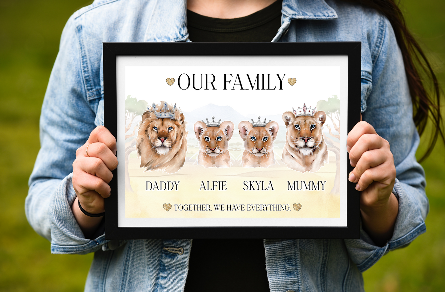 Pride of Lions family print