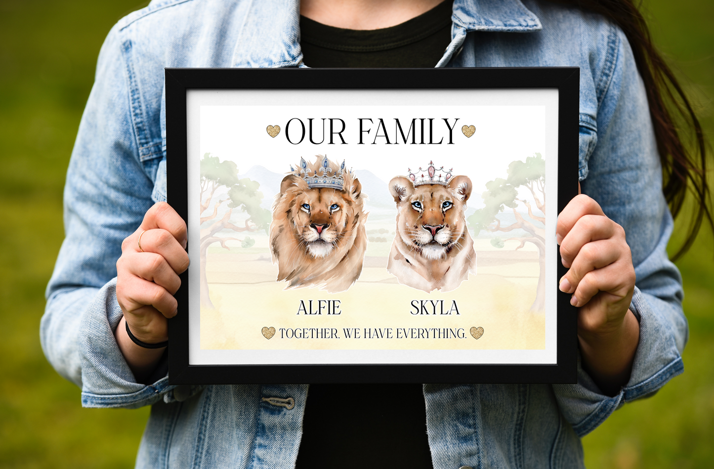 Pride of Lions family print