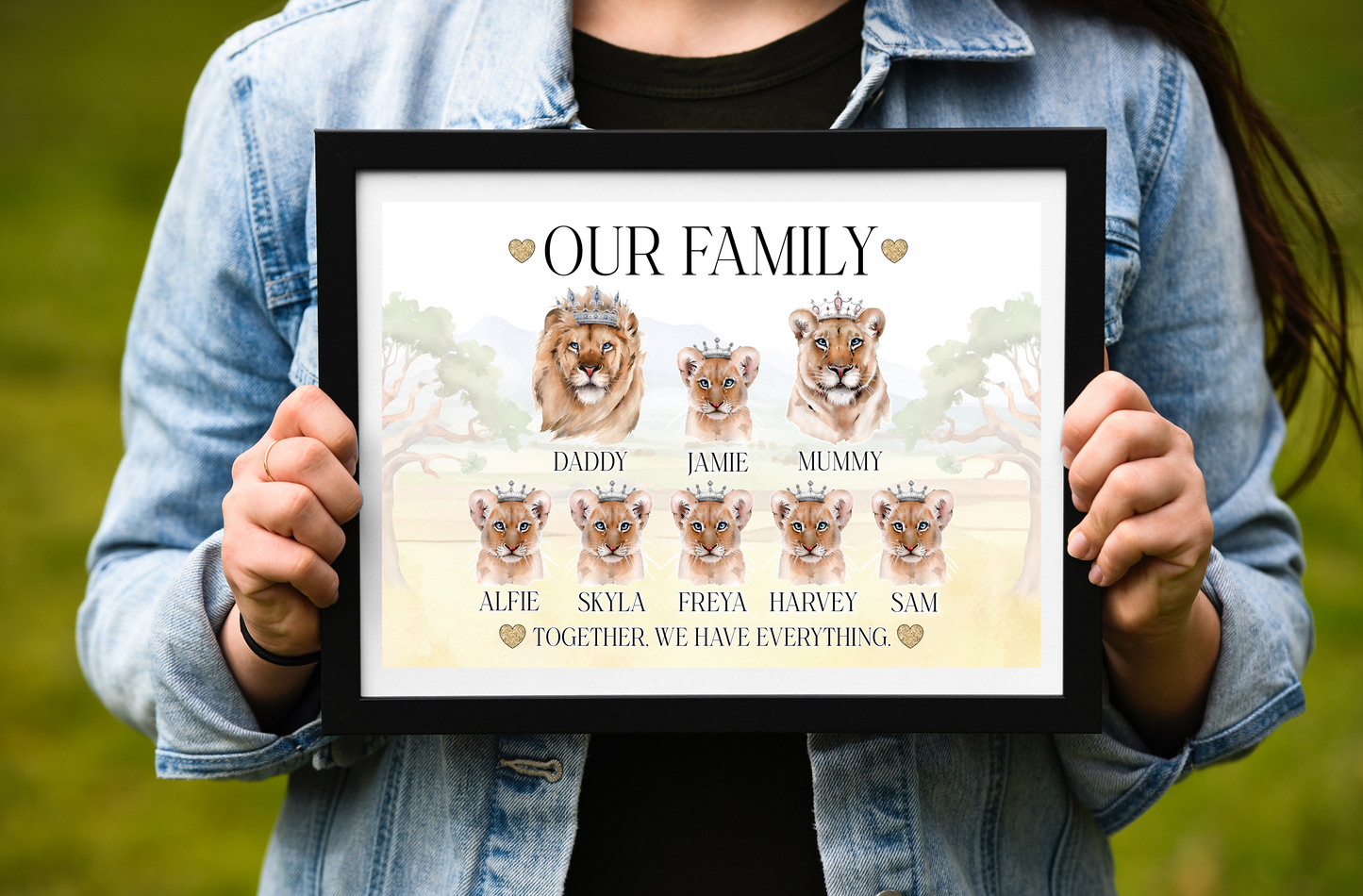 Pride of Lions family print