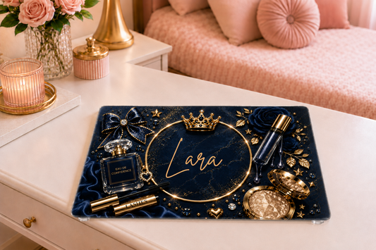 Personalised Glass Dressing Table Protector