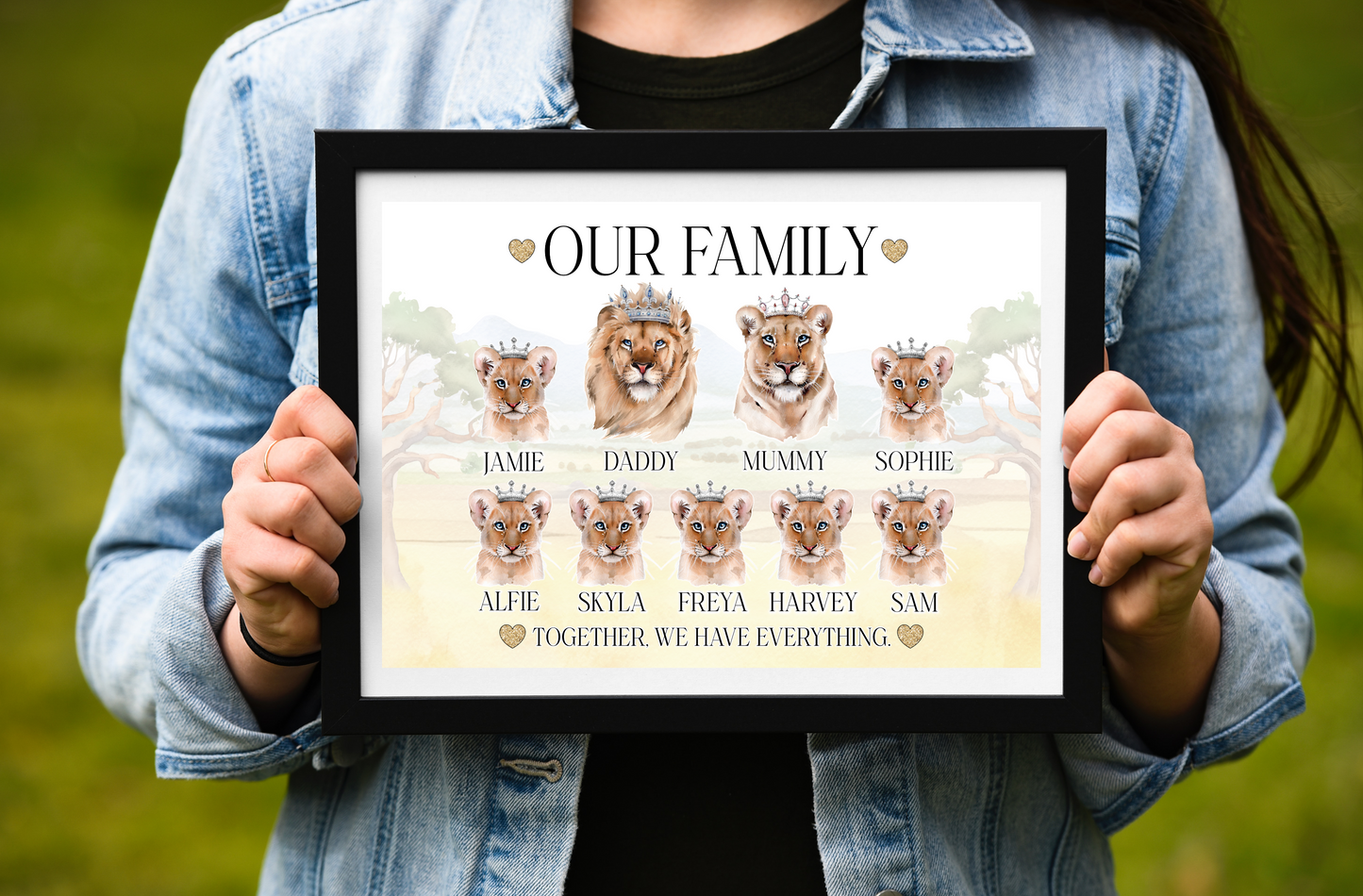 Pride of Lions family print