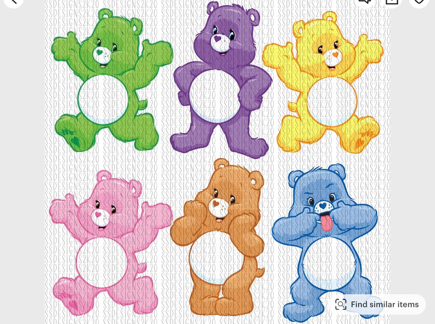 Personalised Care Bears