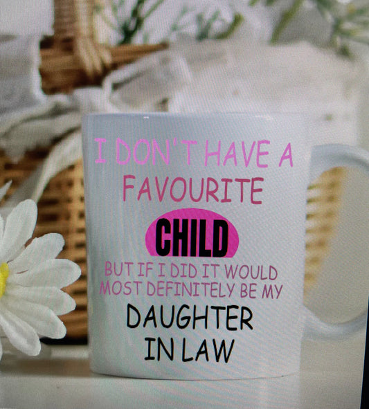 Humorous daughter/ son in law mug