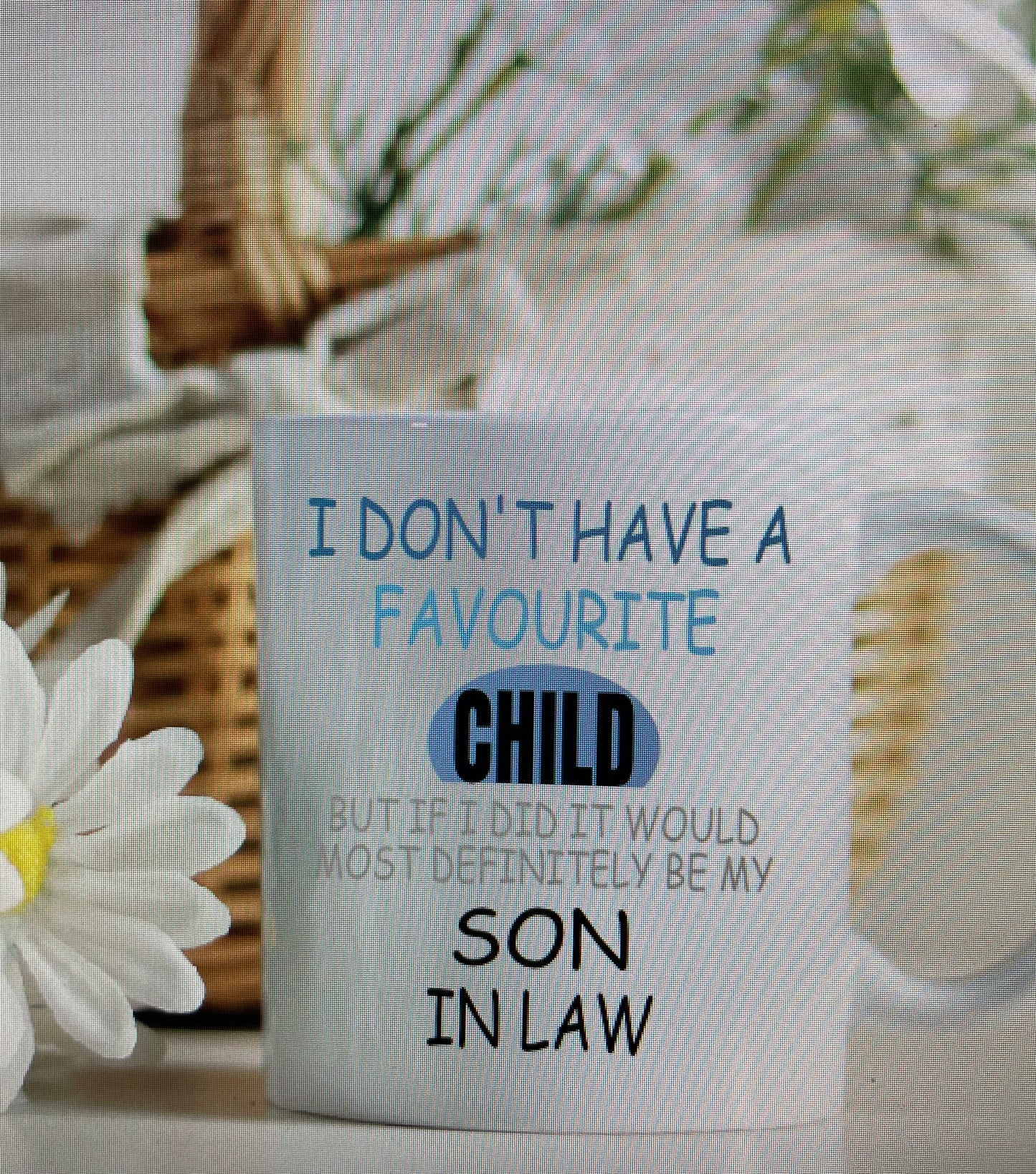 Humorous daughter/ son in law mug