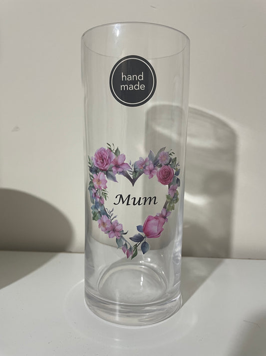 Personalised Glass Vase