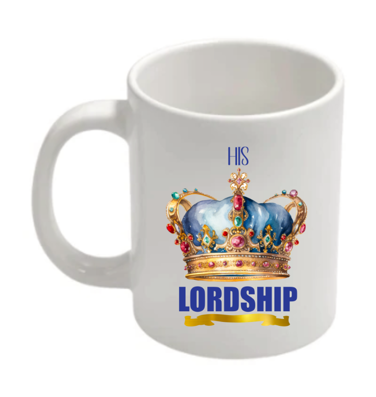 His Lordship & Her Ladyship Mug Set – Royal Matching Coffee Cups for Couples