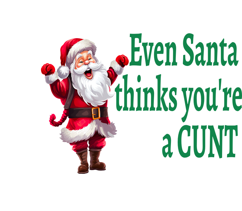 Sweary Christmas mug Decals UV