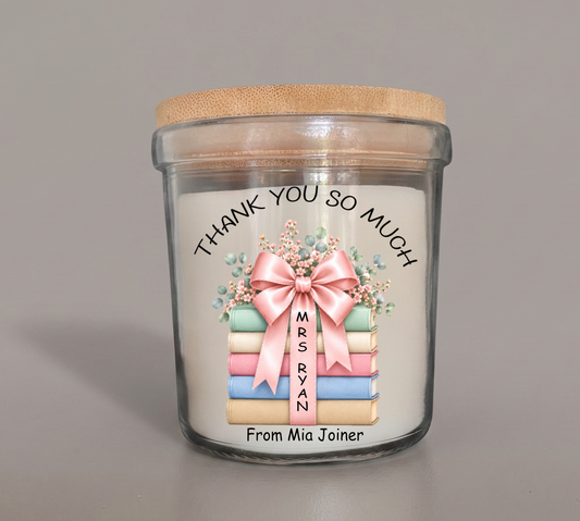 Personalised "Thank You" Teacher Candle