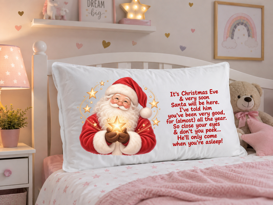 Santa magical star Christmas bedtime pillowcase
