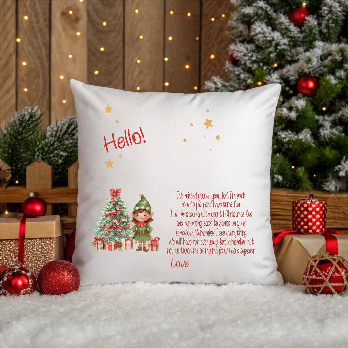 Elf Arrival Cushions