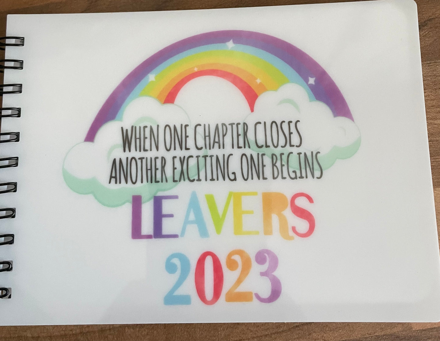 School Leavers book.