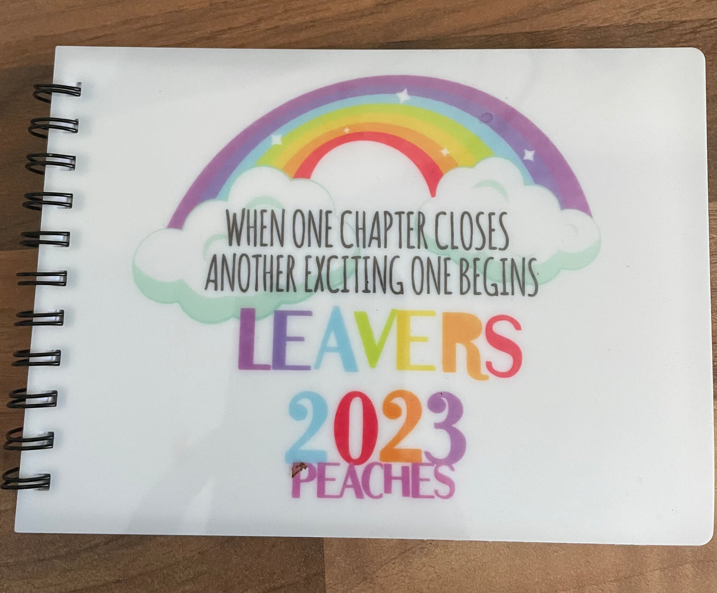 School Leavers book.