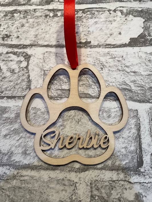 Personalised wooden paws