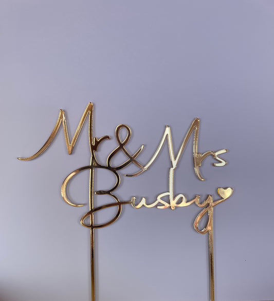 Acrylic Cake Toppers