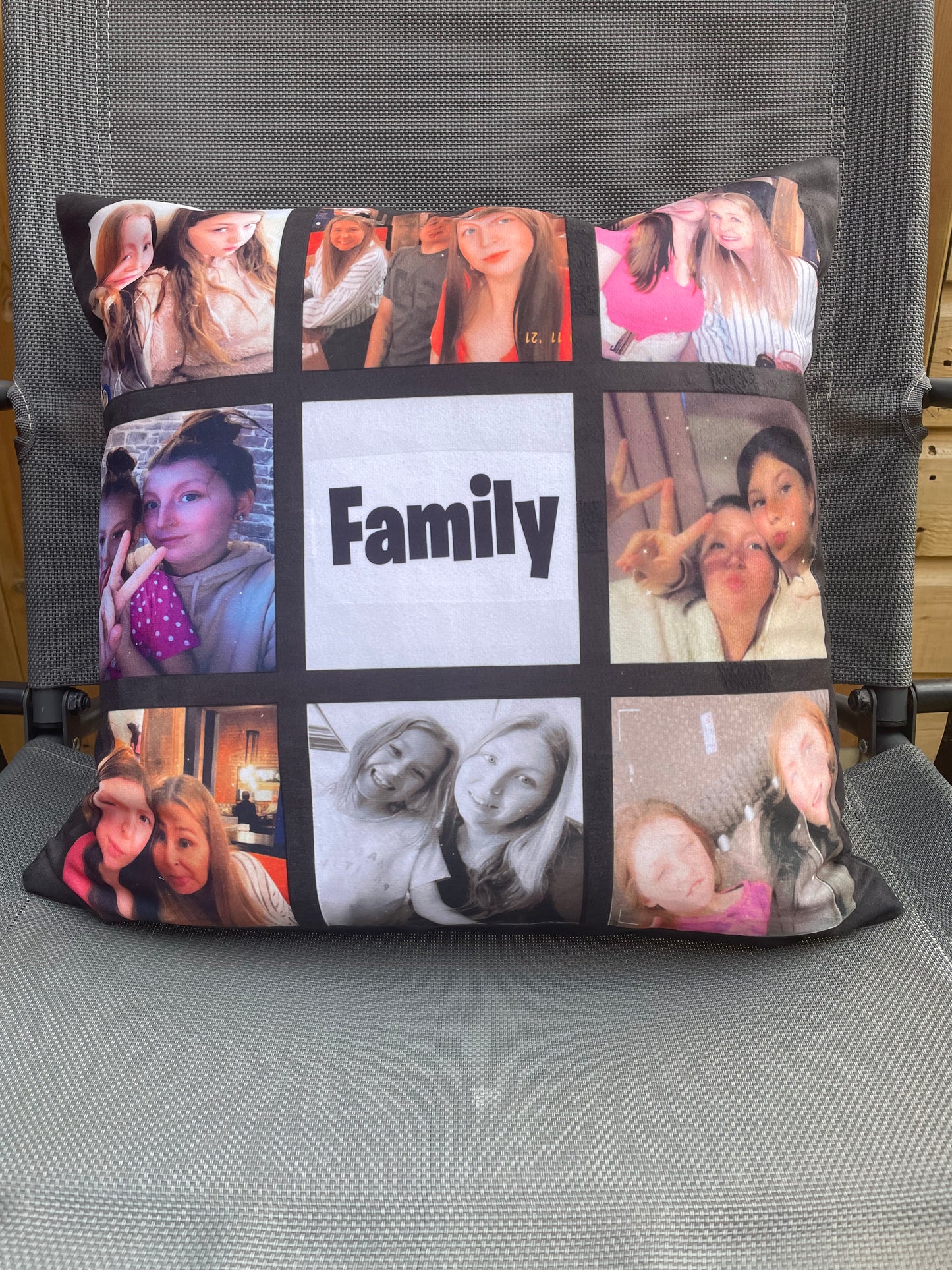 9 Panel Photo Cushion