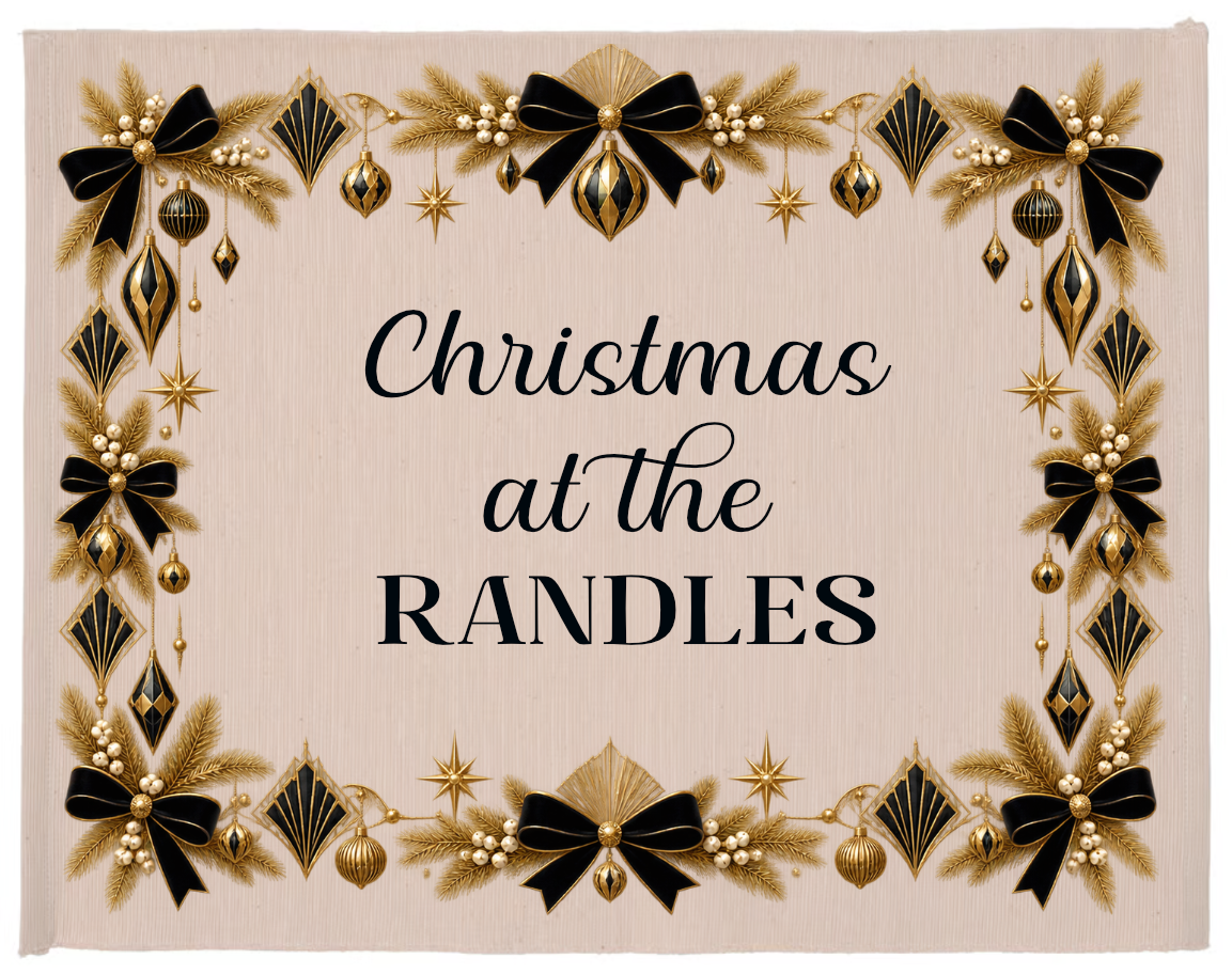 Personalised cotton Christmas dinner mat – Christmas Elegance design