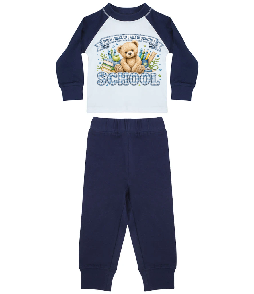 Personalised 'When I Wake Up I Will Be Starting...' Nursery & School Pyjamas